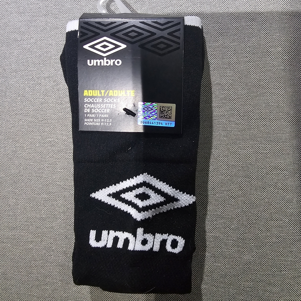 Umbro Black and White Athletic Soccer Socks